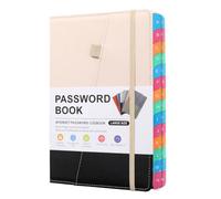 Mecerypt Password Keeper Book with Colorful Alphabetical Tabs and Two Bookmarks, for Seniors 8.4X5.9Inch, Internet Address F