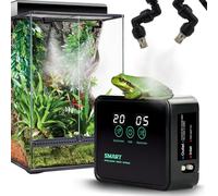 MECESOR Reptile Humidifier Smart Misting System for Terrariums, Automatic with Timer, 360° Adjustable Misting Nozzles for Chameleons, Snakes, Frogs, Lizards, Turtles
