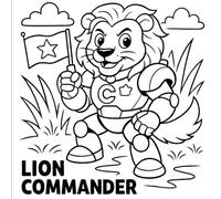 Mech Animal Heroes Squad Coloring Book