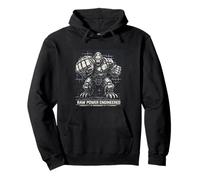 Mech Gorilla Shirt Power Engineered Design Cyborg Animal Pullover Hoodie