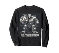Mech Gorilla Shirt Power Engineered Design Cyborg Animal Sweatshirt