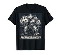 Mech Gorilla Shirt Power Engineered Design Cyborg Animal T-Shirt