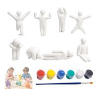 Mecha Chameleon Figures, 8 Paintable Mecca Chameleon Character, Mecha Chameleons 3D Printed Figures, Multi Poses Unpainted 3D Mecha Chameleons Blank DIY Human Figures for DIY Art and Family Games