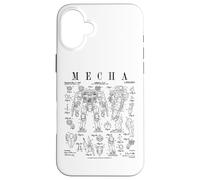Mecha Mech Robot Vintage Patent Funny Science Fiction Case for iPhone 16 Plus