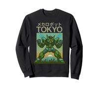 Mecha Robot Powering Up Boys Vintage Japanese Poster Tokyo Sweatshirt