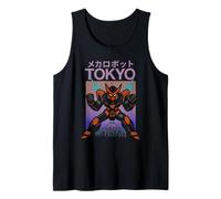 Mecha Robot Powering Up Boys Vintage Japanese Poster Tokyo Tank Top