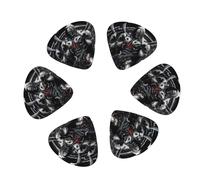Mecha Skeleton Warrior 12 Pack Guitar Picks Plectrums with Organizer Storage Box, Guitar Picks for Bass Electric Acoustic Guitars Ukulele