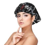 Mecha Skeleton Warrior Silk Bonnet for Sleeping Women Men - Adjust Satin Bonnet for Sleeping, Soft Comfrt Hair Bonnet for Sleeping