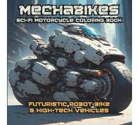 Mechabikes Sci-Fi Motorcycle Coloring Book: 60 Futuristic Robot-bike & High-Tech Vehicles (Axel Libra Coloring Books)