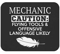 Mechanic 9" Mousepad Mechanical Engineering Mousemat - Mechanist Mechanician Mechanic Black Office Poster Mouse Mat Mouse Pad Canvas