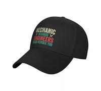 Mechanic Because Engineers Need Heroes Too: Funny Car Mechanic Gift - Mechanics Baseball Cap Sports Cap Men Hats Women's Cotton，for All Seasons