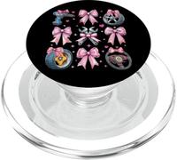 Mechanic Car Wheels Wrench Girl Coquette Bow Pink Mom PopSockets PopGrip for MagSafe