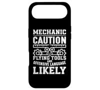 mechanic caution flying tools and offensive language likely Case for iPhone Air