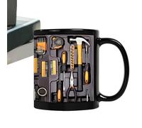 Mechanic Coffee Mug, 11oz Fun Tea Drinkware - Ceramic Mechanic Toolbox Coffee Cup, Tool Shaped Milk Mugs Tea Cups for Engineer Dad Men Gift