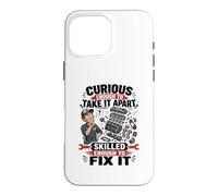 Mechanic Curious Skilled To Fix It Auto Repair Case for iPhone 16 Pro Max