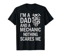 Mechanic Dad Nothing Scares Me Fathers Day Wrench Gear T-Shirt