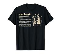 Mechanic Definition Vintage Humor Workshop Graphic T-Shirt