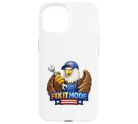 Mechanic Eagle Repair Workshop Hero Design Case for iPhone 15