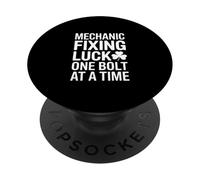 Mechanic Fixing Luck One Bolt At A Time Humor PopSockets Adhesive PopGrip