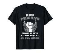 Mechanic Funny Quote Wrench Garage Auto Mechanic Value Graphic T-Shirt, Men, Black, M