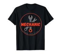 Mechanic Grease Grit Glory Badge Graphic Tee T-Shirt