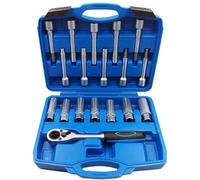 Mechanic Hand Tool Set 18pcs Steering Hub Suspension Shock Absorber Strut Nut Removal Tool Socket Kit Ratchet Sockets Set Hand Tools