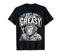 Mechanic It Isn't Easy Being Greasy Ape Humor T-Shirt