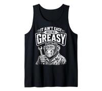 Mechanic It Isn't Easy Being Greasy Ape Humor Tank Top