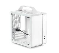Mechanic Master Cool Cube Series C24 Mini-ITX Case/Alumium/Steel/GPU Length Within 245mm, SFX/L PSU Computer Case (Polar White Classic Version)