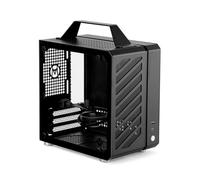 Mechanic Master Cool Cube Series C24 Mini-ITX Case/Alumium/Steel/GPU Length Within 245mm, SFX/L PSU Computer Case (Elegant Black Air Version)