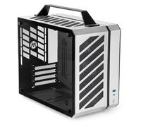 Mechanic Master Cool Cube Series C28 Matx/Itx Case/Alumium/Steel/Water-Cooling/Temered Glass Small Form Factor Computer Case(Moonlight Silver)