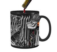 Mechanic Mug Black Funny Coffee Cup, Mechanic Toolbox Mug, Funny Coffee Cup, Creative Mechanic Tool Box Set Cup, The Simple and Stylish Mug, 9.5 x 8 cm
