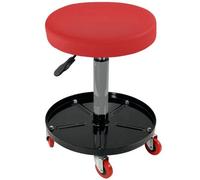 Mechanic Rolling Seat Stool With Swivel Wheels Adjustable Padded Creeper Garage