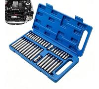 Mechanic Socket Set - 40-Piece Spline Hex Set, 3/8 1/2 Inch Drive Tools, Heavy Duty Repair Kit, Custom Fit Design | Multi-Purpose Tool Set for Car, Truck, Motorcycle, Household