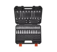 Mechanic Socket Tool Set Bit Socket Set 107-Piece SAE And Metric Hex Torx External Torx Tamper-Proof Extra Long Home Tool Kit With Hand Tools
