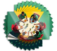 Mechanic Stickers A Group of Friends Enjoying A Meal Together. Stickers 10Pcs Decor Signs Funny Bumper Sticker(12X18CM)