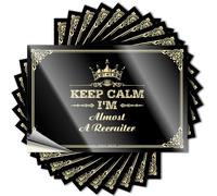 Mechanic Stickers Keep Calm I'm Almost A Recruiter Stickers Bar Accessories for Man Cave Bar Accessories for M(6X9CM)