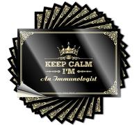 Mechanic Stickers Keep Calm I'm an Immunologist Stickers Bar Accessories for Man Cave Bar Accessories for M(12X18CM)
