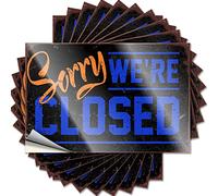 Mechanic Stickers Sorry We're Closed Funny Sticker 10 Pcs Car Stickers and Decals Car Warning Sticker(6X9CM)