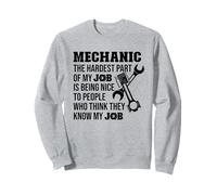Mechanic The Hardest Part Of My Job Is Being Nice To People Sweatshirt