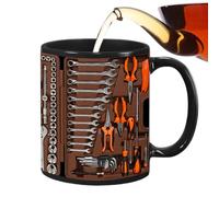 Mechanic Tool Cup, Mechanics Toolbox Coffee Mug, 350 ml Ceramic Mug for Mechanics Tool Box, Funny Coffee Cup for Birthday, Christmas, Thanksgiving,