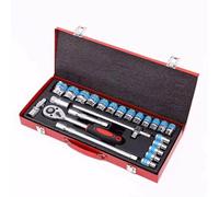 Mechanic Tool Kit 24Pcs 1/2" Socket Ratchet Wrench Combination Automobile Mechanical Maintenance Tool Kit 8-32mm Hand Tools