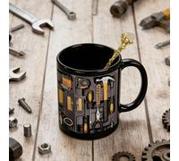 Mechanic Toolbox Mug,Coffee Mug, Toolbox Coffee Mug, 12oz Ceramic Funny Toolboxe Coffee Mug, Gift-Ready for Mechanics, Dad & Handymen (#1)