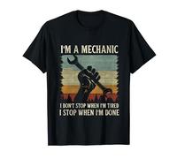 Mechanic Tshirt For Men Engineer Handyman Garage Repairman T-Shirt