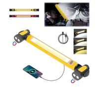 Mechanic Work Light, 3000LM LED Magnetic Light Bar with Hooks,5200mAh Cordless Rechargeable Hood Lights,Waterproof Shatterproof Portable Spotlight for Camping, Emergency,Car Repair,Jobsite