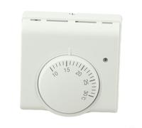 Mechanical 2 Wire Room Thermostat For Floor Heating With On/Off Switch, Audible Click, Compatible With Boiler Systems, Voltage 220V AC, Current 10 Amp