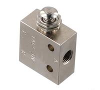 Mechanical Air Valve 2 Position 3 Way TAC2-31V, 8.4mm Port Size Push Button Pneumatic Directional Control Valve for Industrial Use, Alloy Build