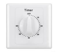 Mechanical and Electronic For Timer Switch Socket for Home Appliance Power Control, Rated 15A, Compatible with Various Appliances Including Fish Tanks (60 minutes)