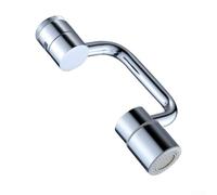 Mechanical Arm Faucet for Bathroom Sink | Adjustable Height with Splash-Proof & Boost Modes | 360° Rotating Stainless Steel Water Spout Connector | Compatible(Single Gear)