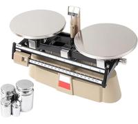 Mechanical Balance Scale, 2000g x 0.1g Double Pan Laboratory Scale with Zero Adjustment and Weight Kit for Science Classroom